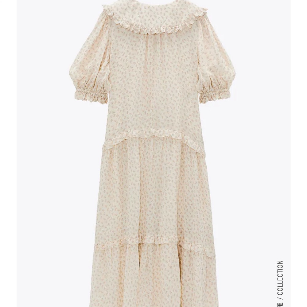 Floral print gauze maxi dress_10